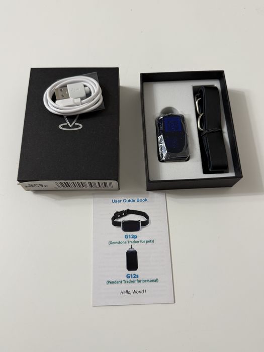 Lokalizator GPS G12P / G12S – dla zwierząt lub osób, nowy zestaw