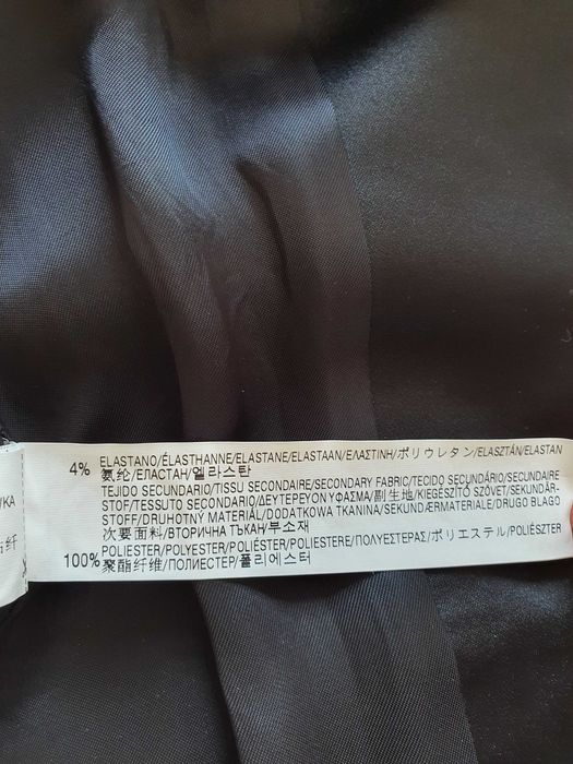 Blazer/casaco preto da Zara, com lapela acetinada, forrado, Tam S