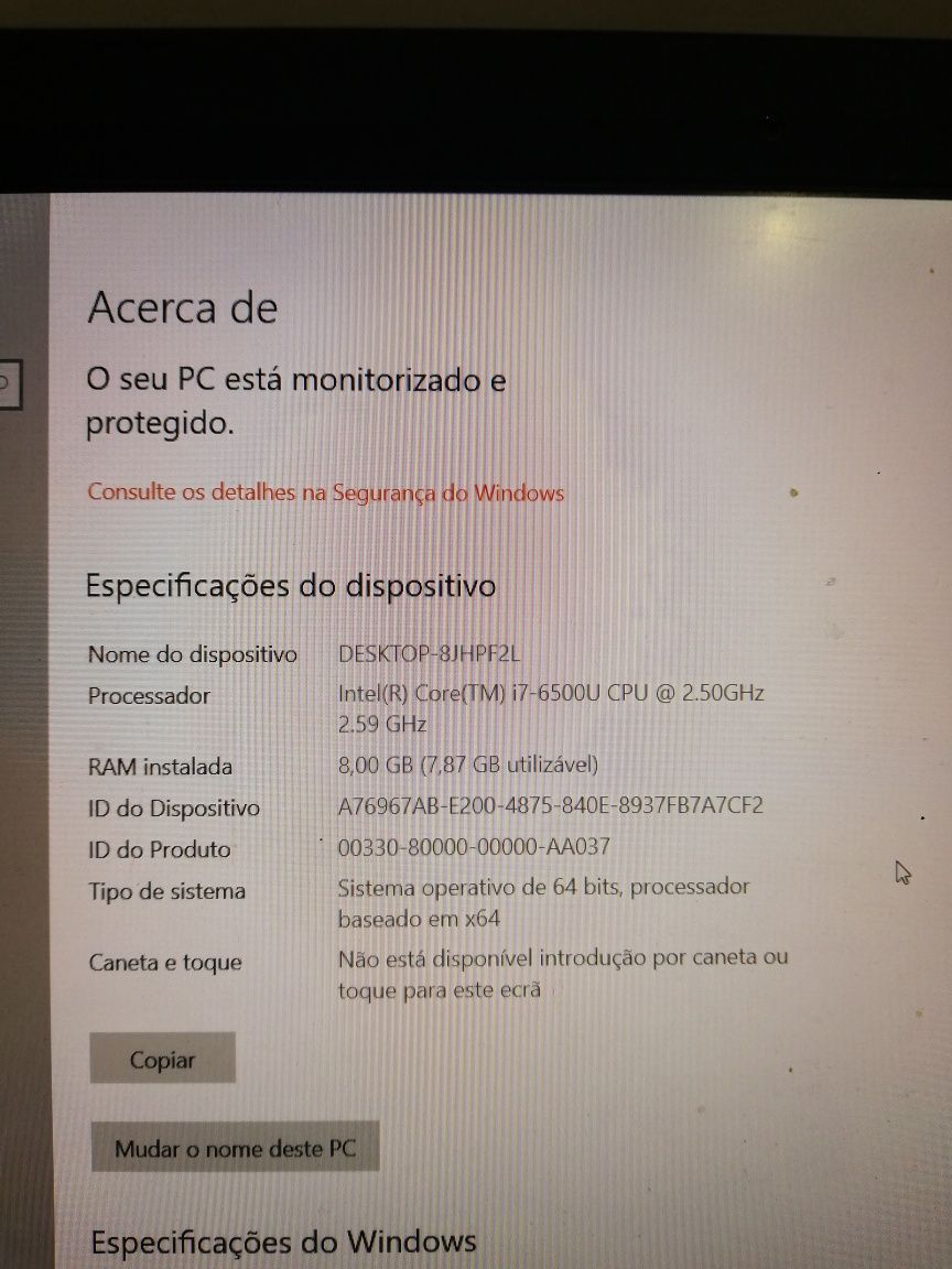 Asus portátil  x556u (2016) core I7