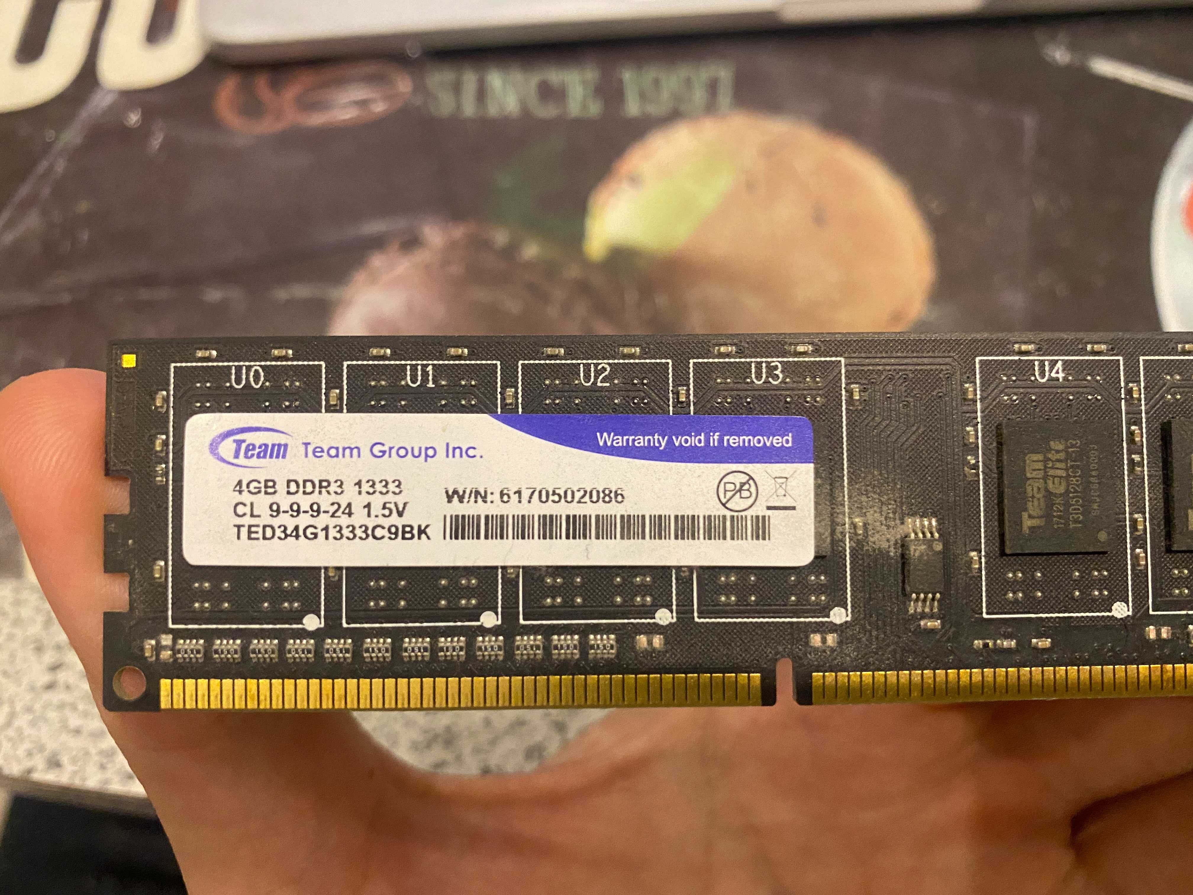 DDR3 4GB 1333 MHz Team (TES34G1333C901)