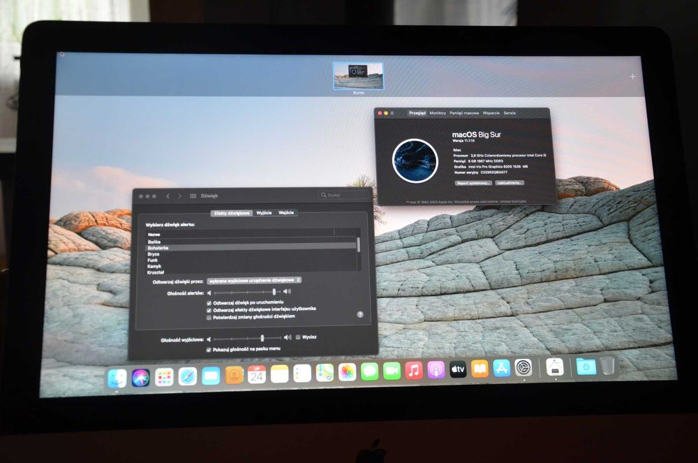 Apple Imac  21.5 cala koniec 2015, quad core2.8 Ghz Intel core I5