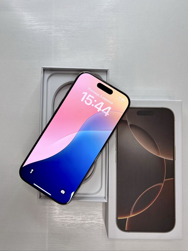 Open Box iPhone 16 Pro 128GB Desert Titanium NEVERLOCK