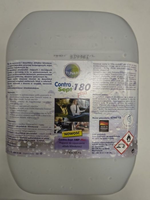 Tunap contra sept 180, preparat do dezynfekcji klimatyzacji, klima
