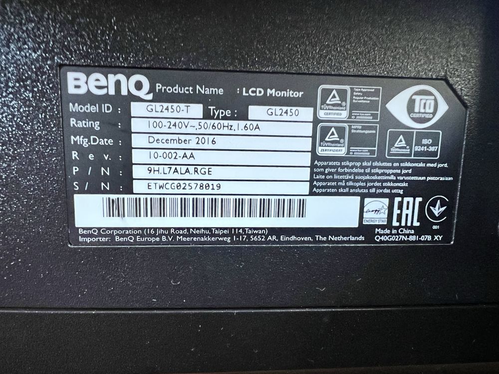 Monitor BenQ GL2450-T