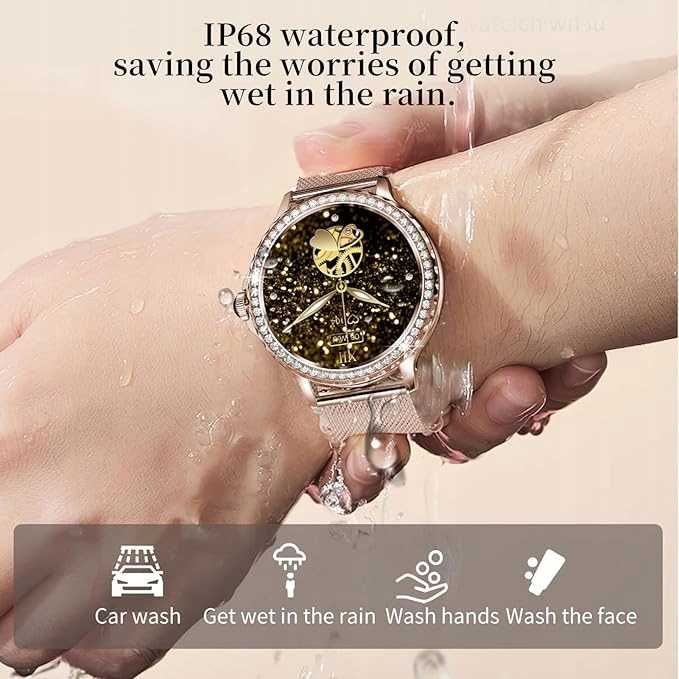 SmartWatch BCCloud NX19 SILVER inteligentny zegarek dla kobiet, dwie o