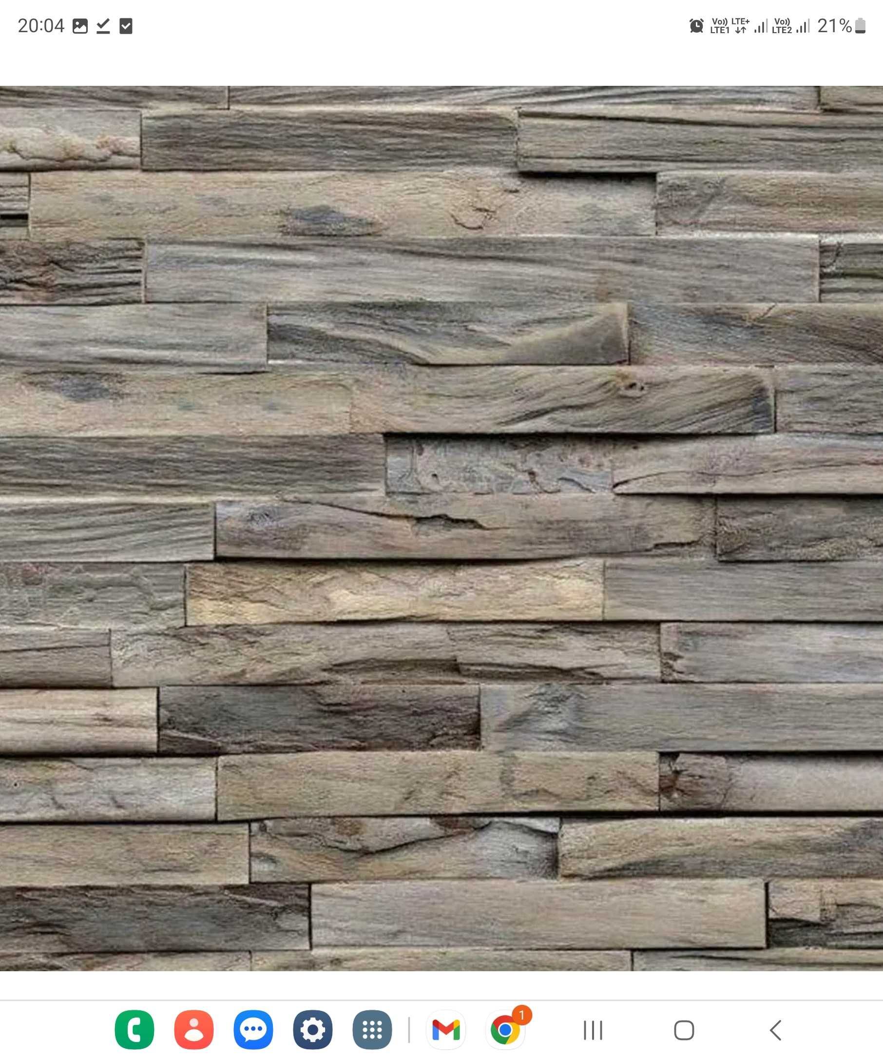 Panel ścienny 10 m² z odzyskanego drewna tekowego
