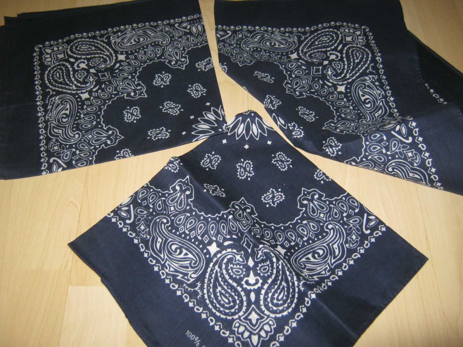 Bandana chusta bandamka 100 % bawełna nowa 3 sztuki