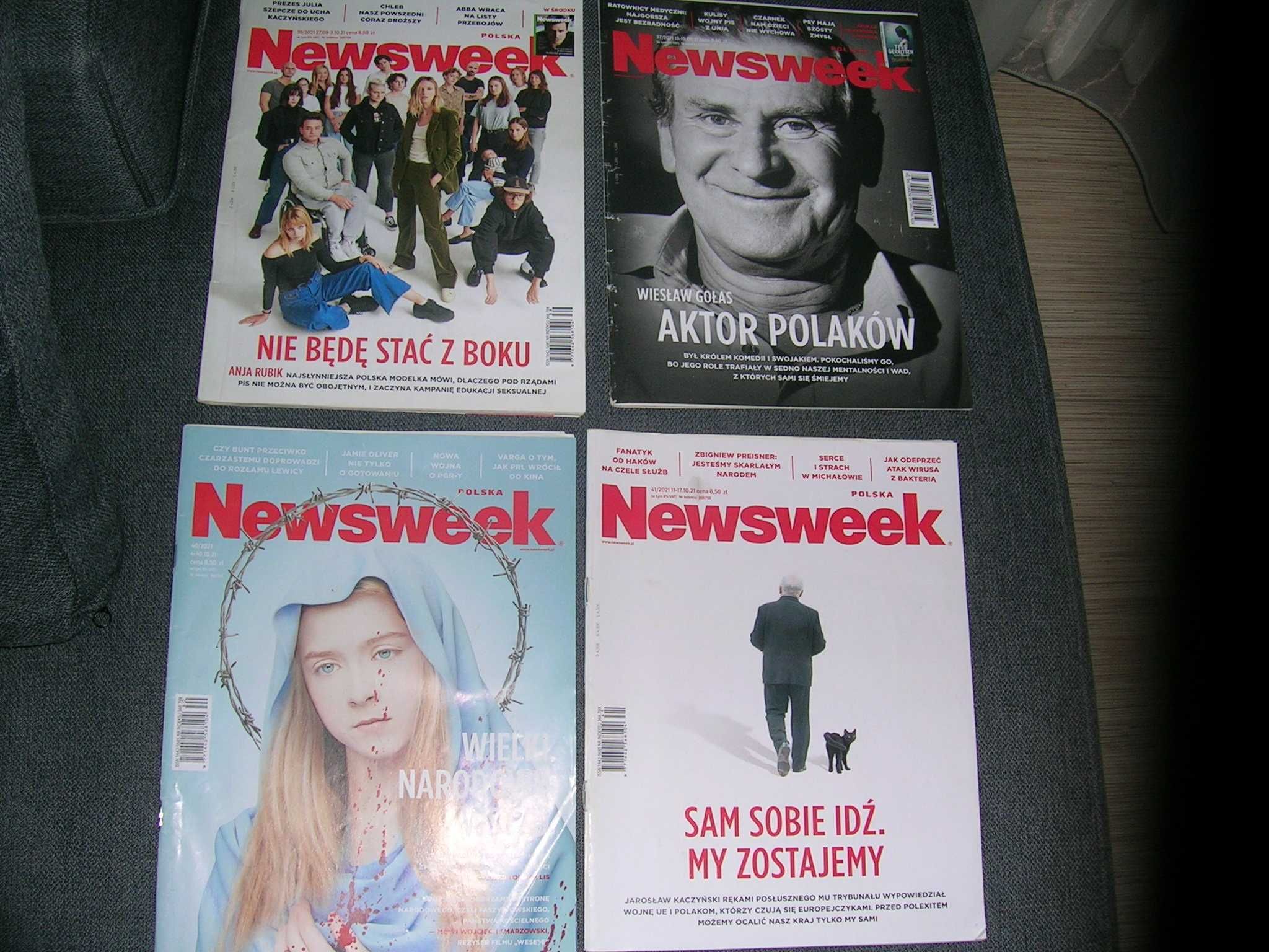 Czasopisma Newsweek nr 37,39,40,41 rok 2021