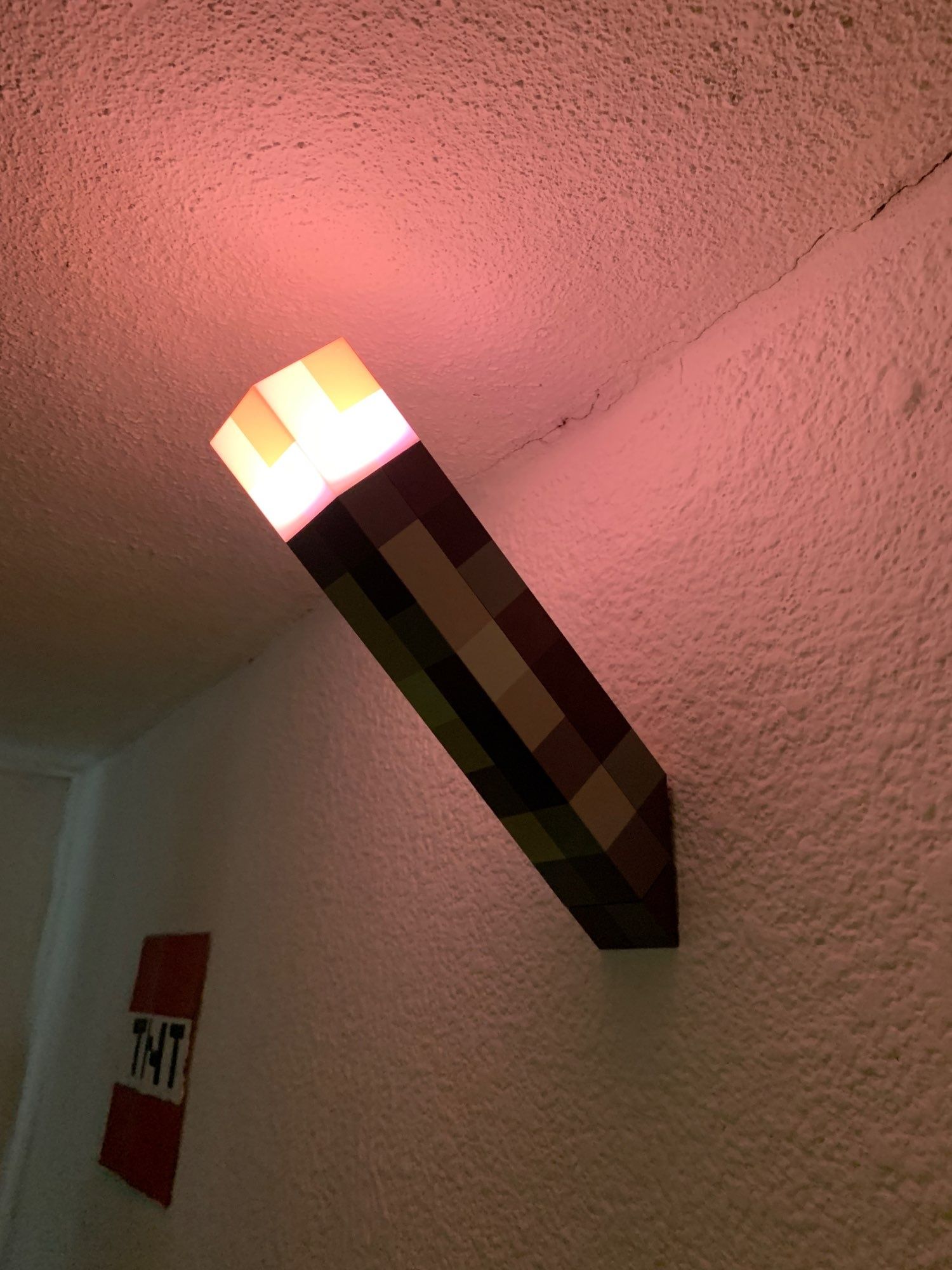 Факел Майнкрафт Minecraft світильник ночник