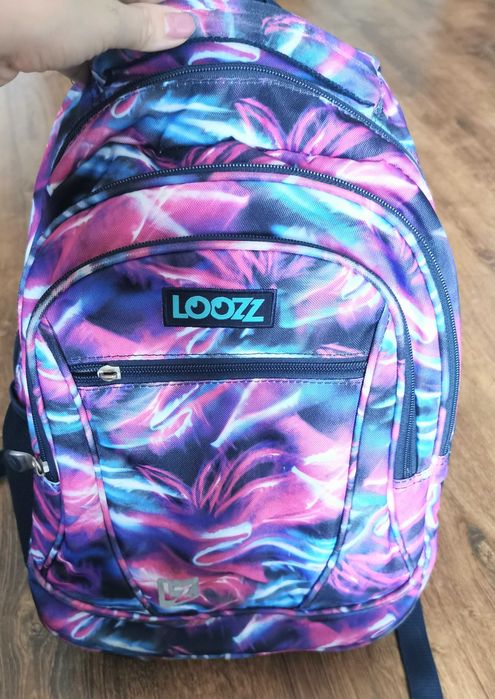 Plecak szkolny loozz - różowo niebieski.