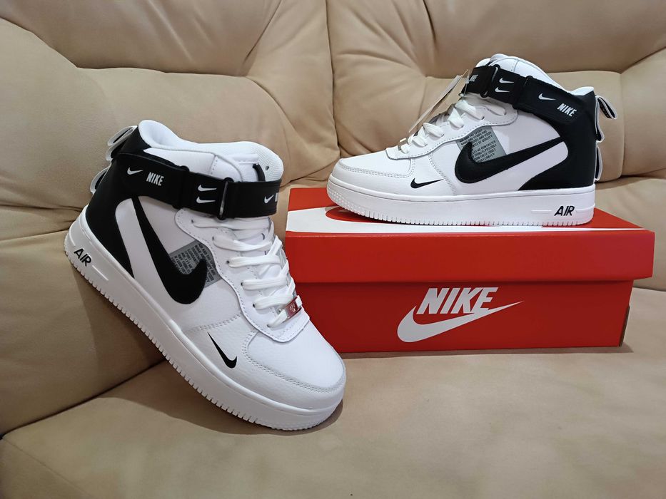 Зимові кросівки Nike Air Force 1 (шкіра. хутро) 3 кольори