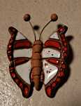 Borboleta em barro