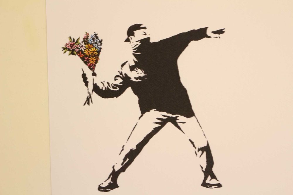 Banksy Litografia Numerada e Assinada a lápis pelo Artista 50x35 cm