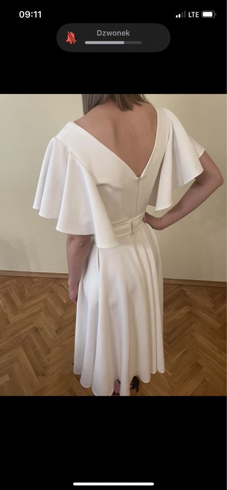 Biała sukienka na ślub, chrzciny, komunie, poprawiny