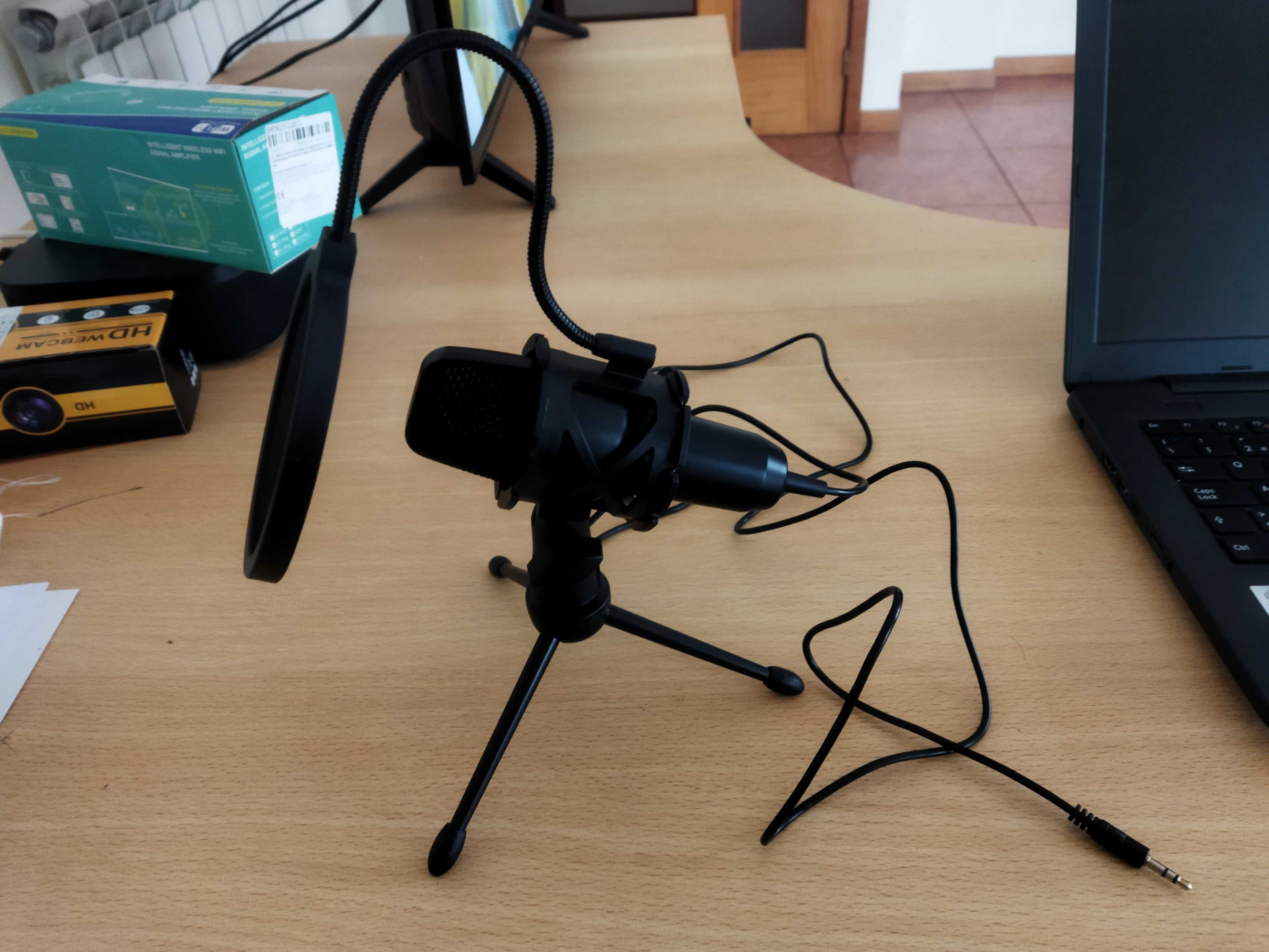 microfone para fazer streaming com adatptador de 3.5