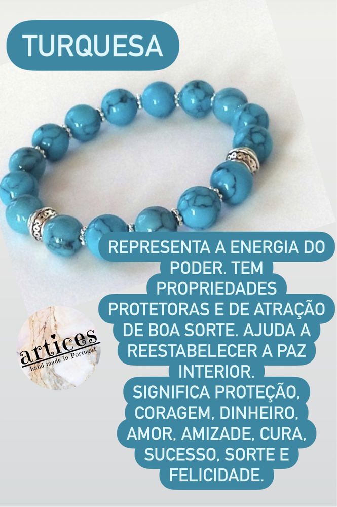 Pulseiras de pedras naturais