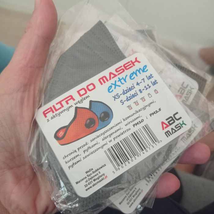 Filtr do maski antysmogowej