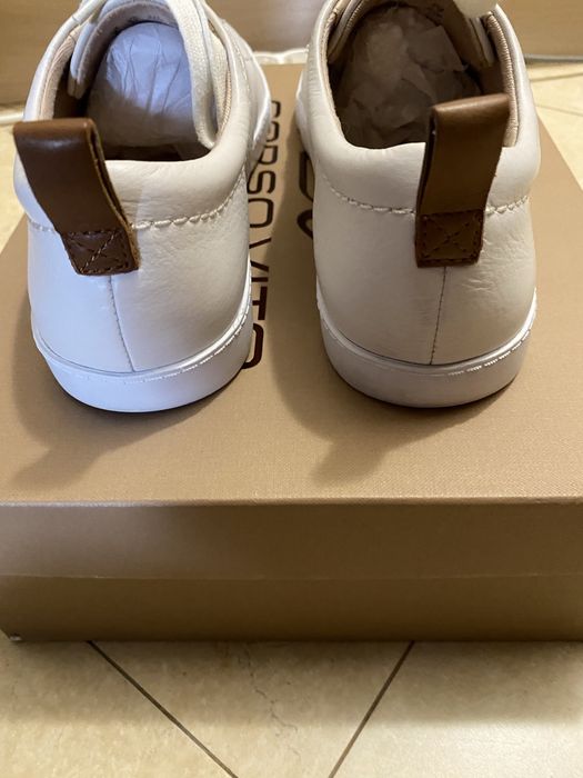 Белые кожанные кеды Clarks 39 р