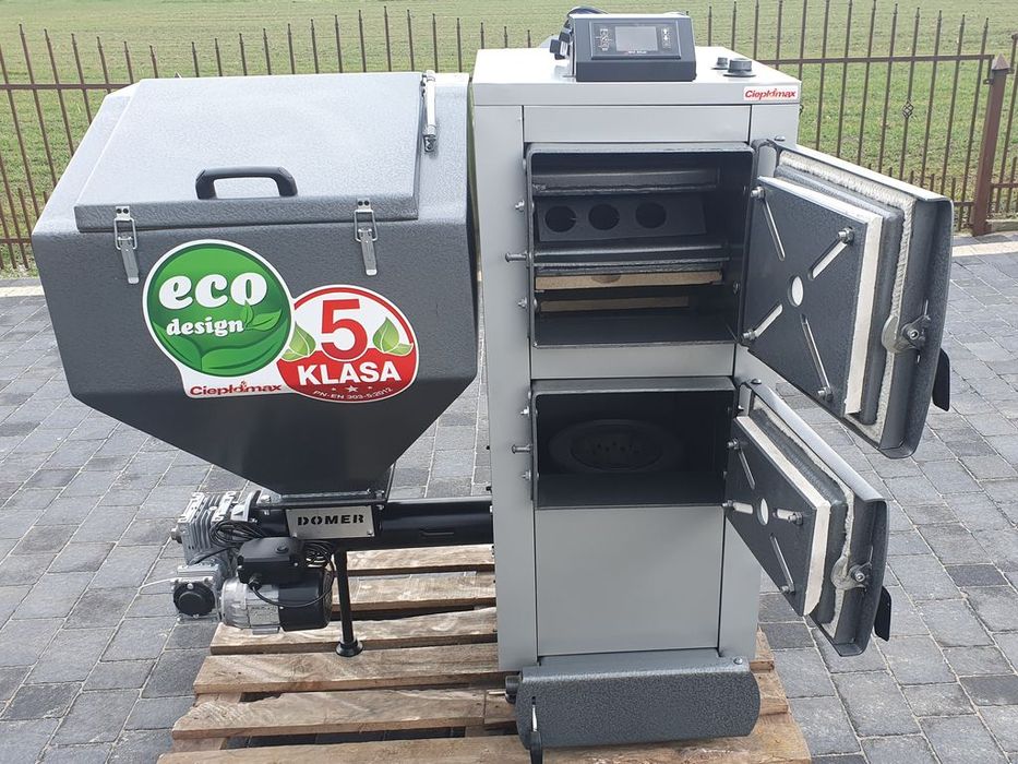 Kocioł piec kotły 10KW 90m2 5KLASA z podajnikiem na EKOGROSZEK Pleszew