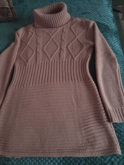 Ciepły golf w kolorze miodowym