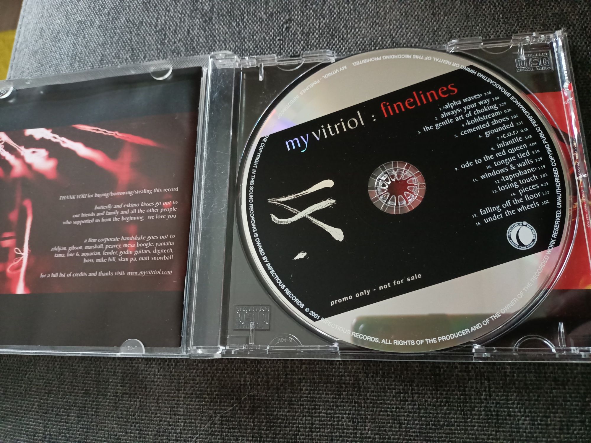 My Vitriol - Finelines (CD, Promo)(vg+)