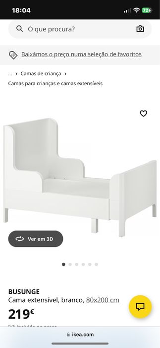 Cama extensivel crianca