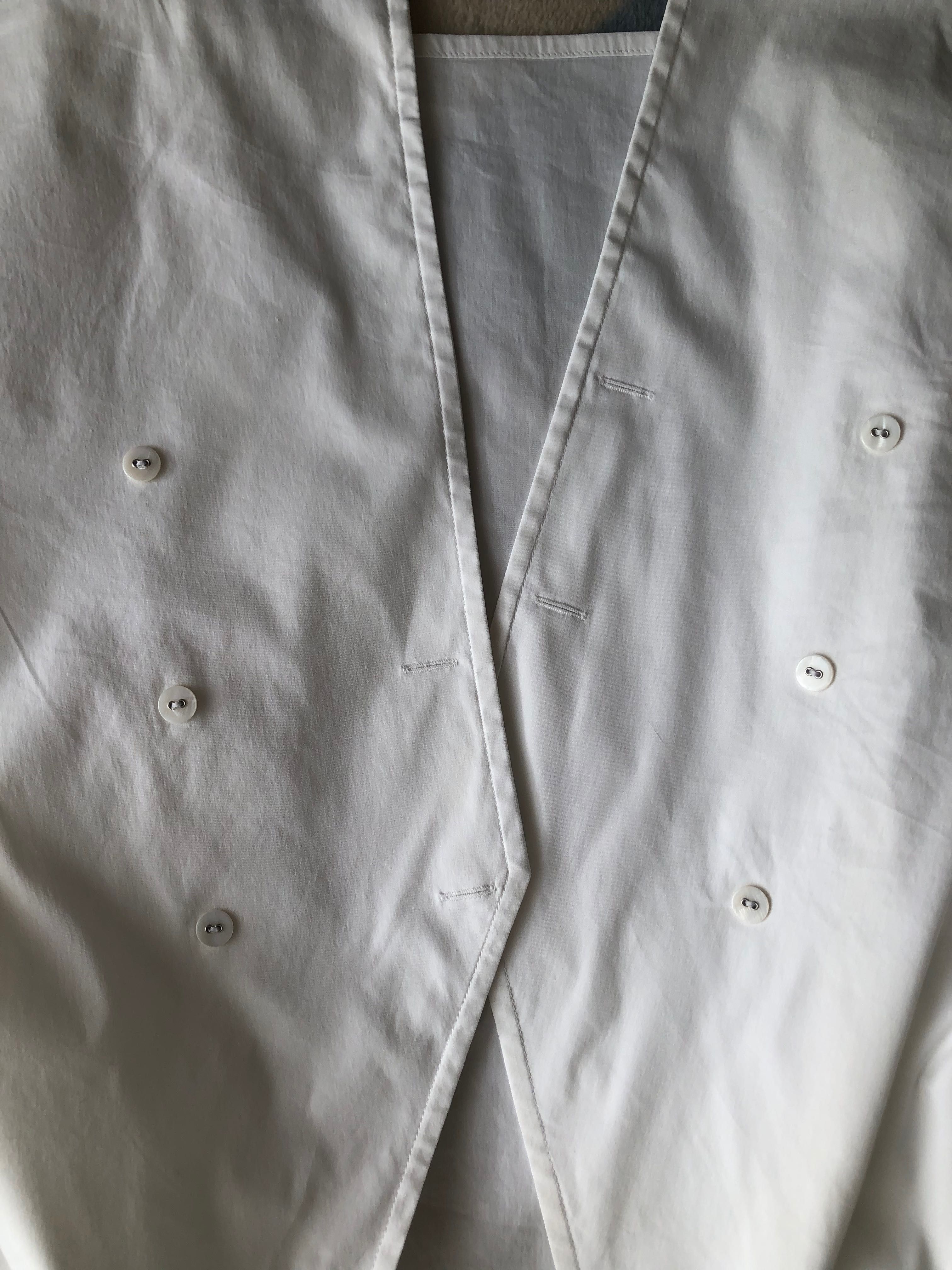 Deni Cler Milano elegancka blała bluzka koszulowa 2-rzędowa r.44