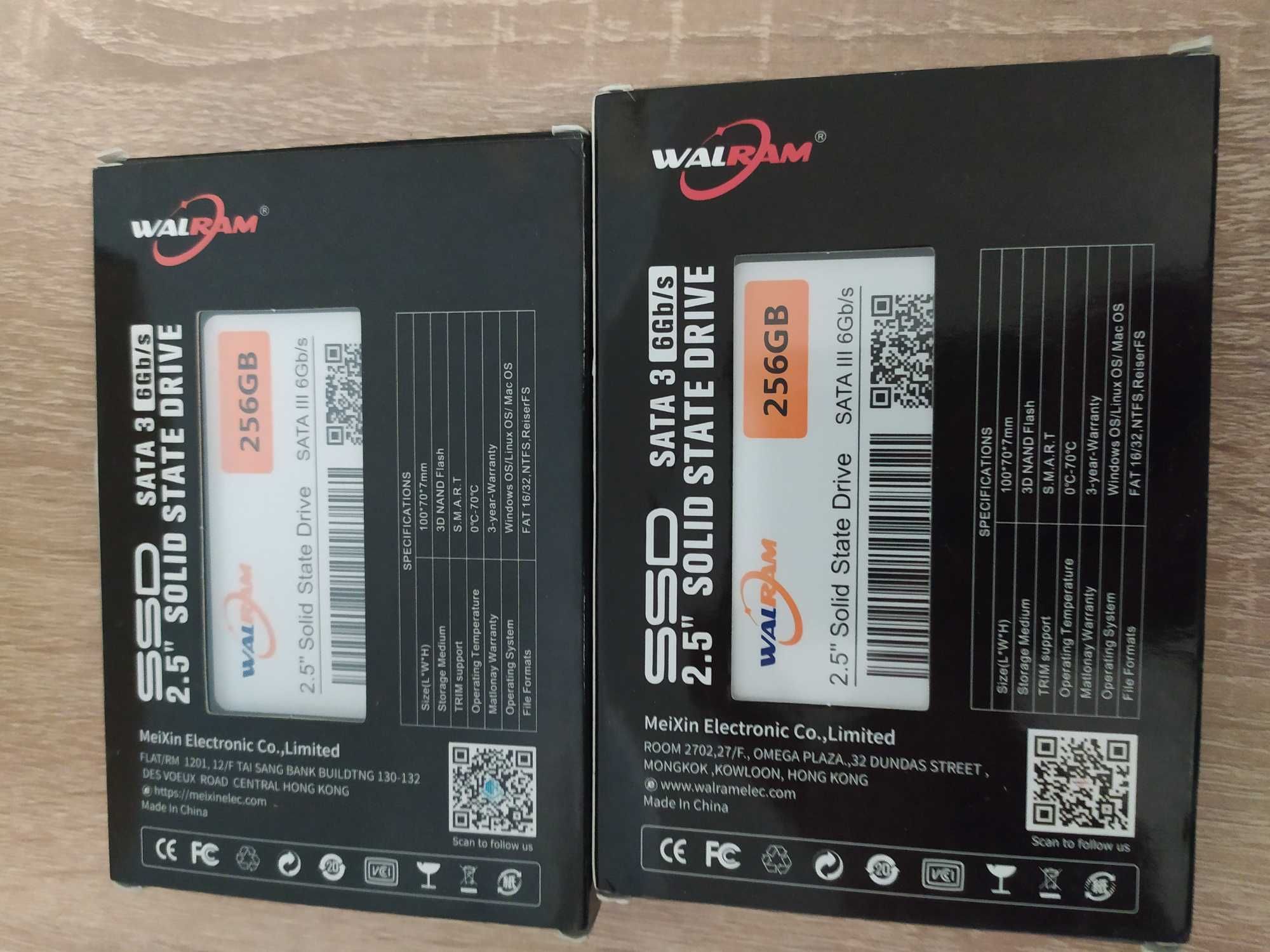 SSD WalRam 256 Gb та 128 Gb