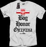 Bóg Honor Ojczyzna Koszulka męska 6 rozmiarów