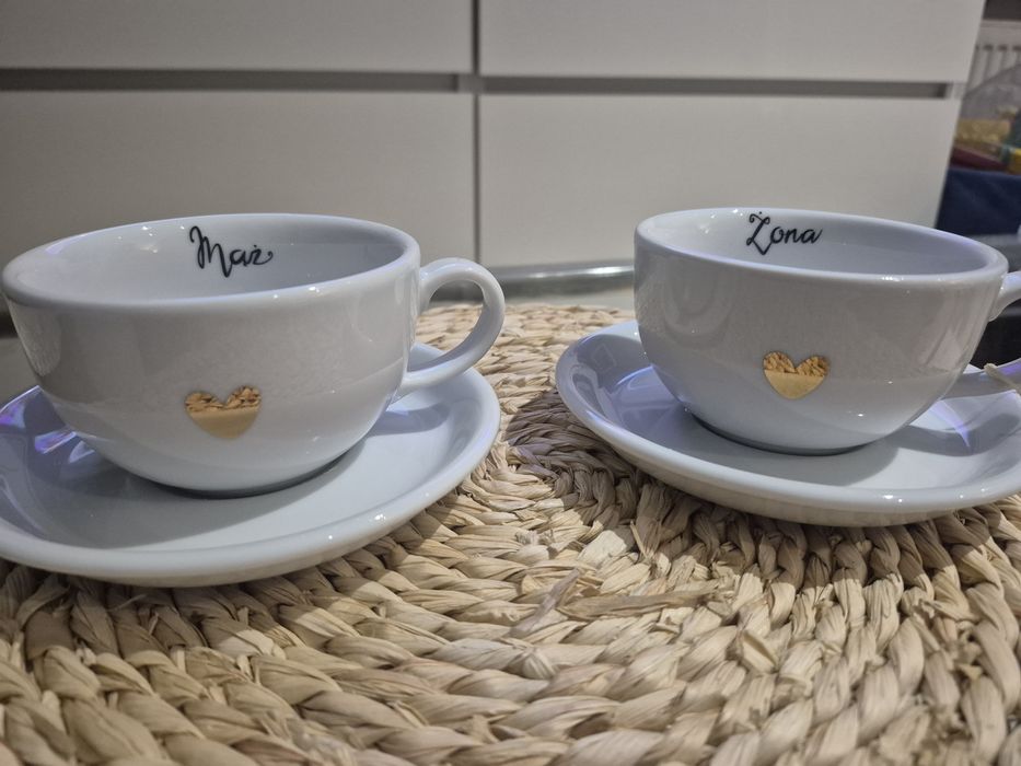 Zestaw zastawy stołowej mąż żona