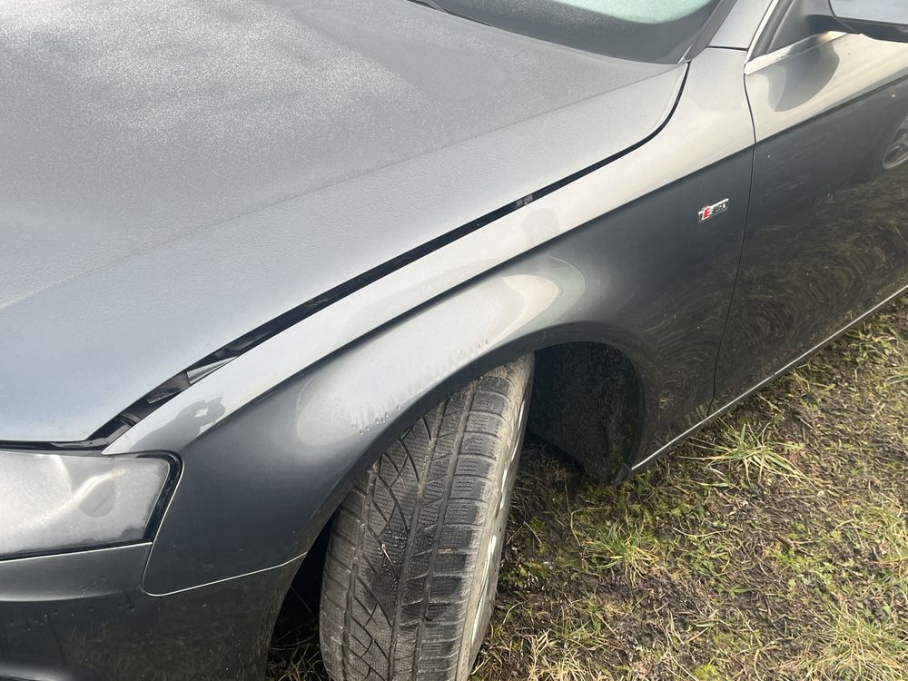 AUDI A4 B8 LZ7S przód kompletny maska zderzak błotnik lampa xenon EU
