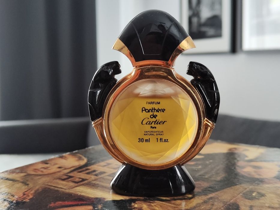 Flakon oryginalny kolekcjonerski, perfumy Cartier Panthere 1986, 30ml