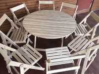 Стол и раскладные стулья, розкладний стіл і стільці