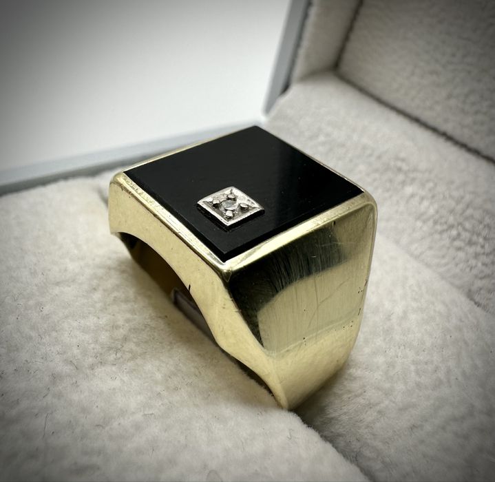 Złoty sygnet p. 585 waga 6,24g SPOKO LOMBARD  OZORKÓW -SKUP ZŁOTA