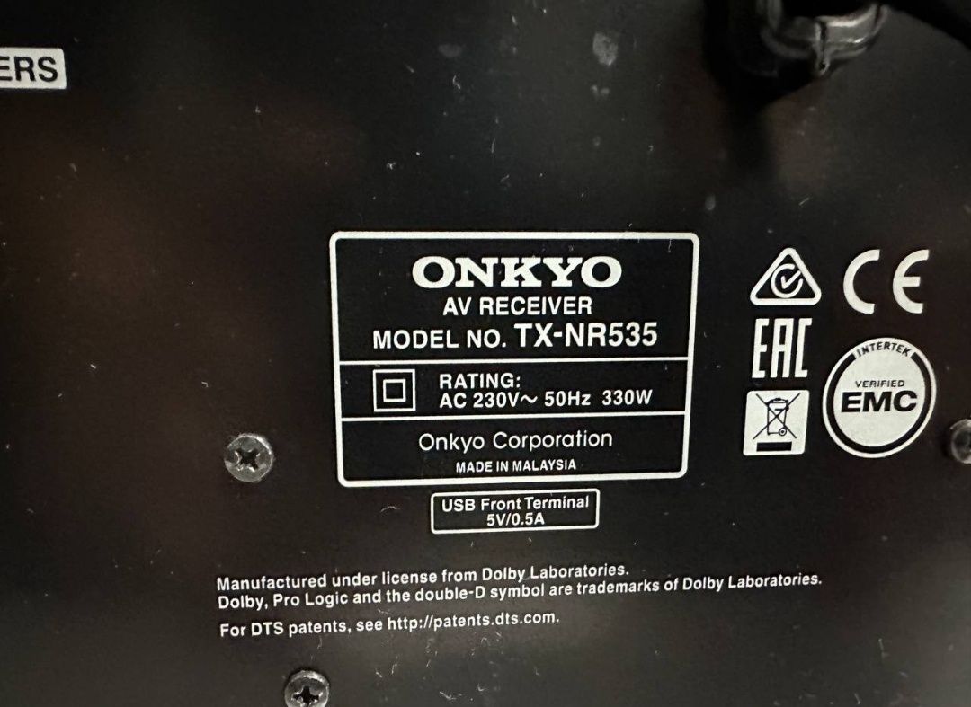5.2 AVR Amplituner Onkyo TX NR 535, 125 Wat, HDMI ,USB, WiFi Bluetooth