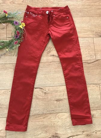 Spodnie biodrówki czerwone S/M