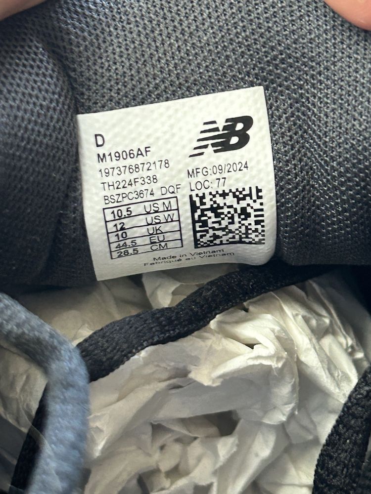 New Balance 1906A V1 Black оригинал размер 43 42 45