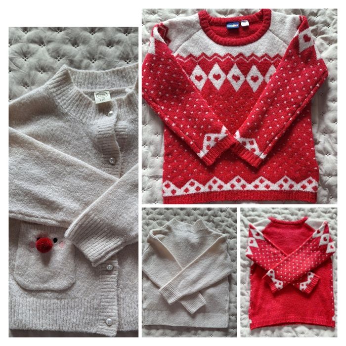 Sweterki świąteczne smyk 116 Lupilu 110/116
