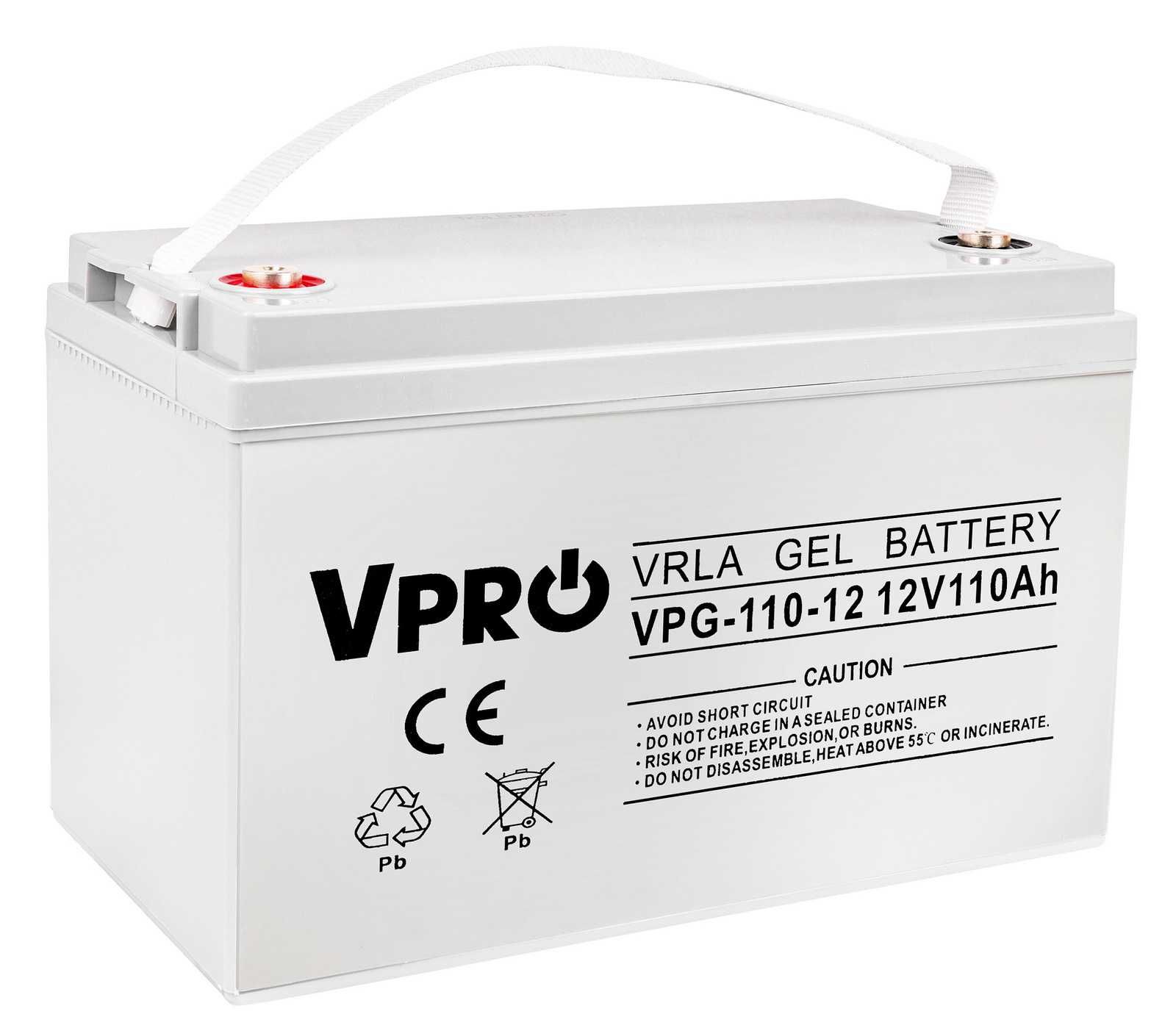 Акумуляторна батарея гелева Volt Polska V-PRO VRLA GEL 12V 110Ah