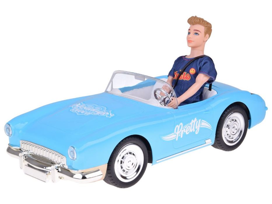 Autko na pilota Retro Cadillac Lalka Stylowy kierowca Ken