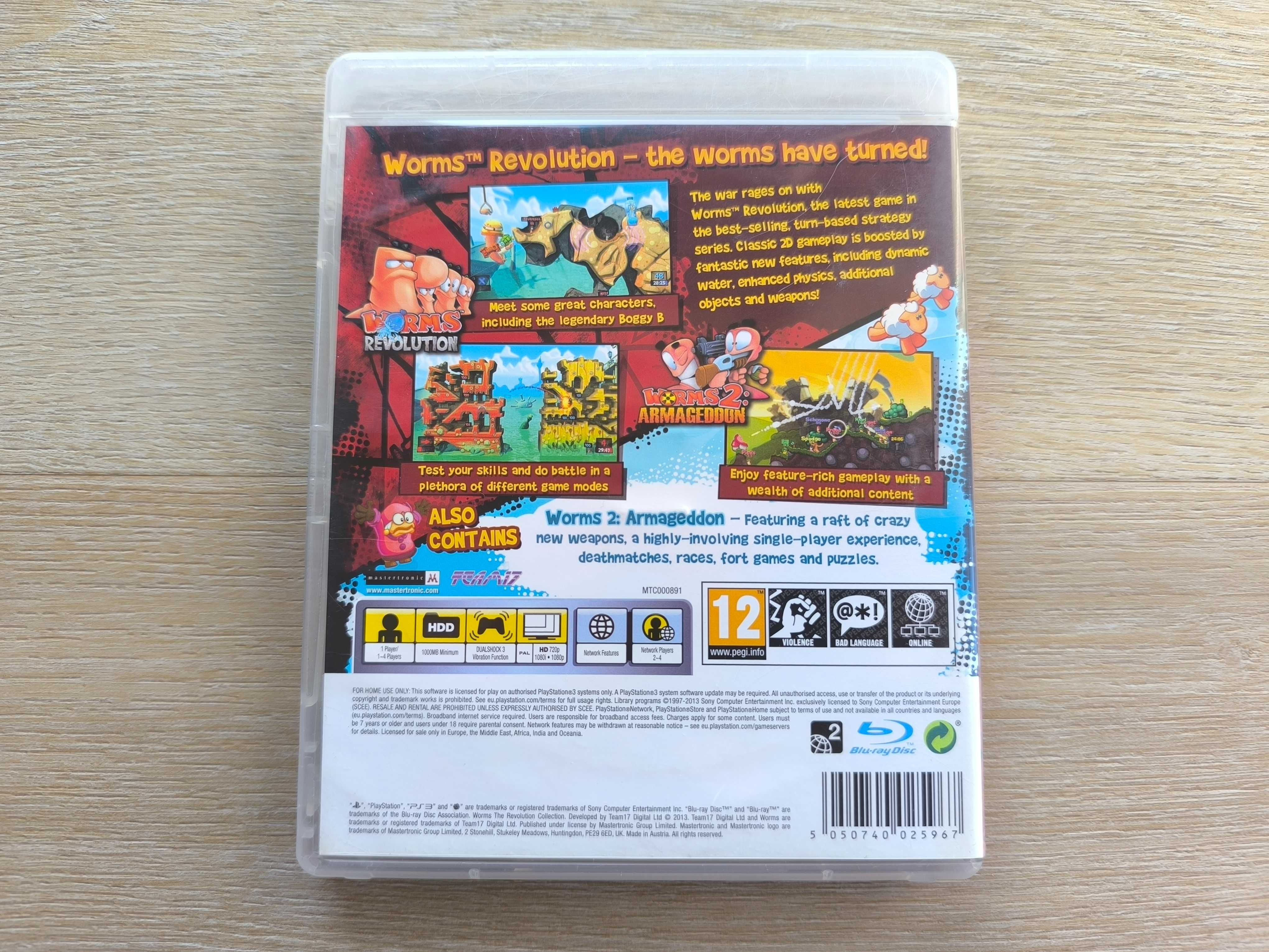 Worms The Revolution Collection [PS3] 2 CZĘŚCI + 7 DODATKÓW DLC