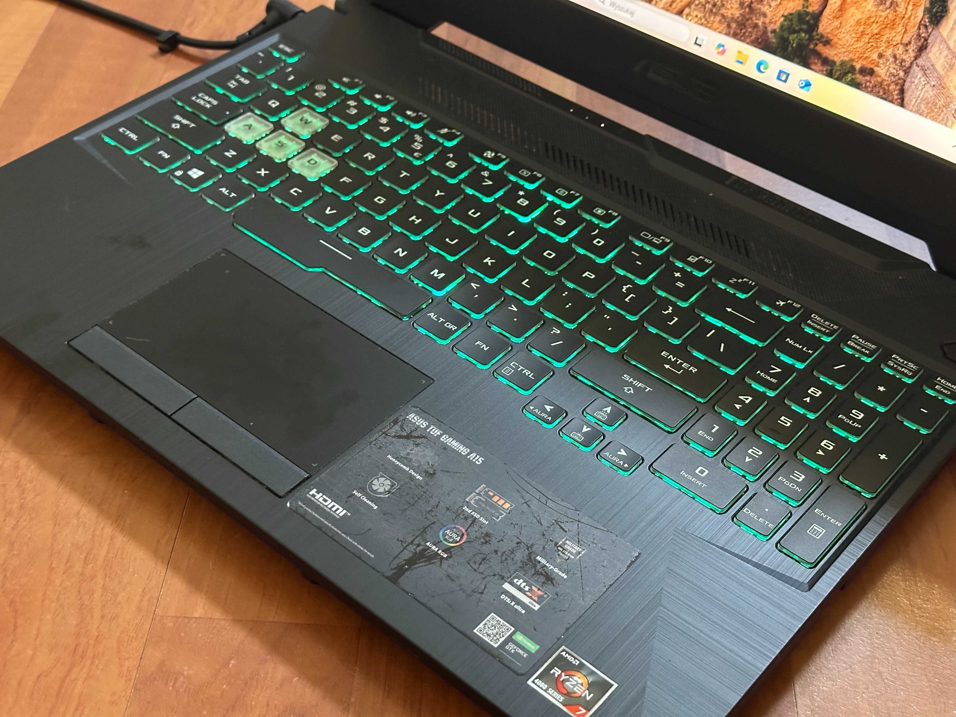 Laptop Gamingowy ASUS TUF A15 R7 1660TI 16/512GB