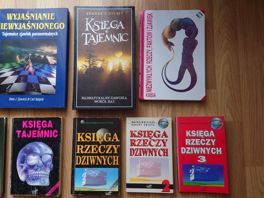 Zestaw książek - paranormalne duchy tajemnice niewyjaśnione dziwne