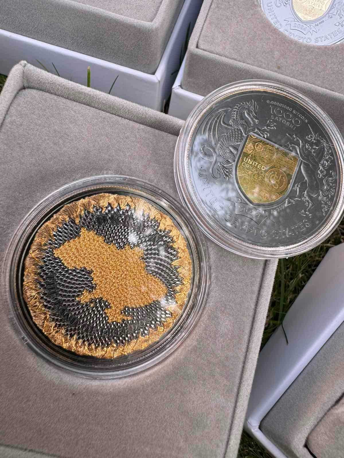 Срібна монета Соняшник Україна Земля Свободи 1 унція срібла 2024