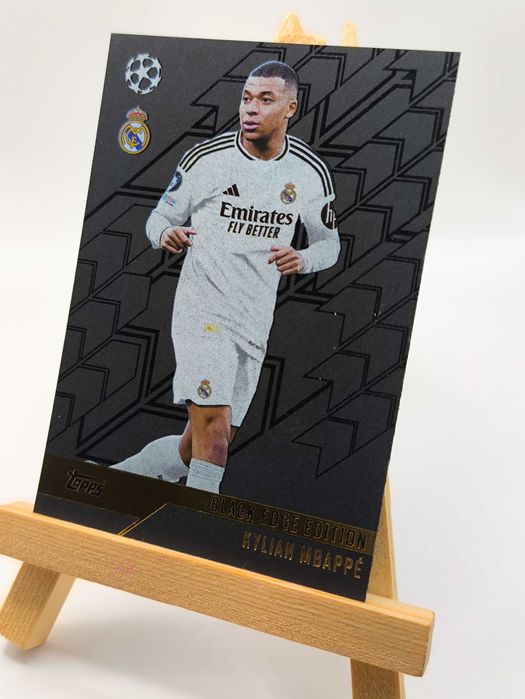 Match Attax 2024/25 Black Edge Edition BE 7 Kylian Mbappe Real Madryt