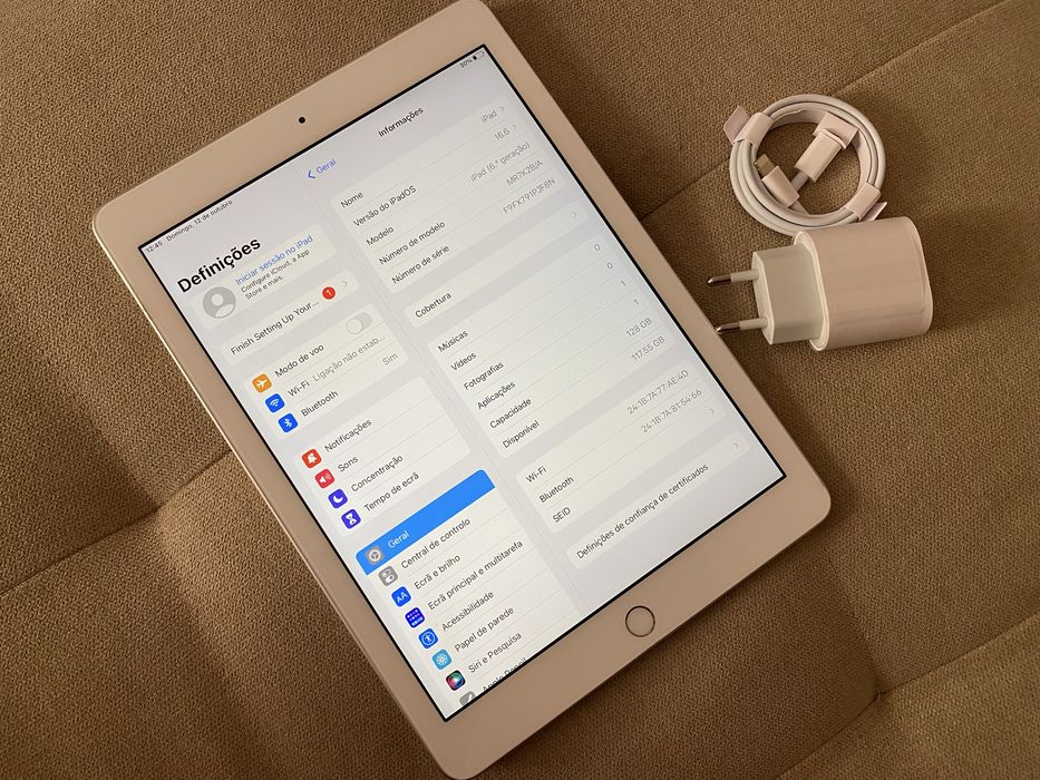 Ipad 6 128gb branco livre