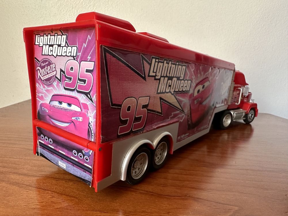 Camiao Mack Faisca Mcqueen Lightning disney carros camiao brinquedos