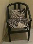 Poltrona Retro, com almofadas.