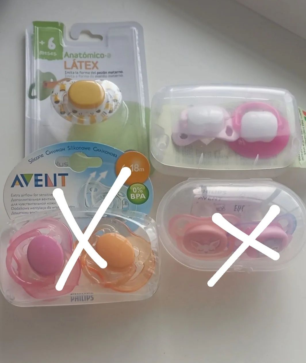 Соски-пустышки Philips Avent Ultra (Филипс Авент), Bebisana0-6 мес., 6