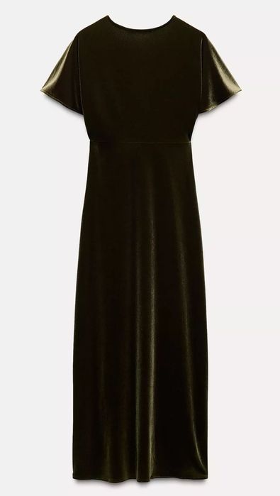 Оксамитова сукня міді Зара / Zara